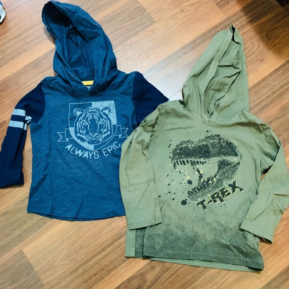 3T hooded long-sleeve shirts - Picture 1 of 2